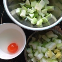 丝瓜节瓜咸蛋汤~夏至降火例汤的做法图解1