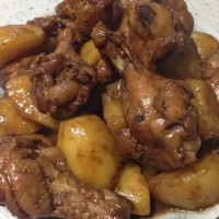 土豆炖鸡腿的做法图解4