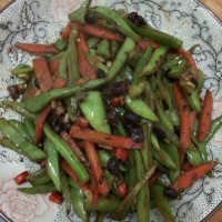豆豉炒扁豆的做法图解5