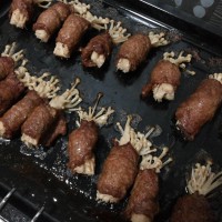 九阳烘焙剧场#烤箱之金针菇牛肉卷的做法图解6