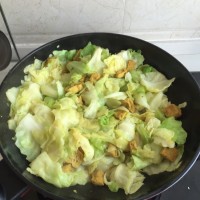 饭扫光——小炒卷心菜的做法图解4