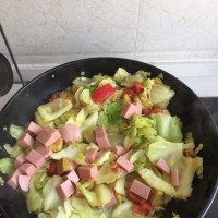 饭扫光——小炒卷心菜的做法图解5