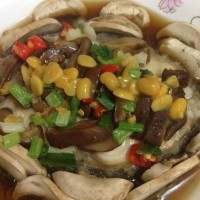 蘑菇豆酱蒸鳕鱼(汕头风味)的做法图解12