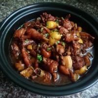 家乡味:仔公鸡烧板栗的做法图解10