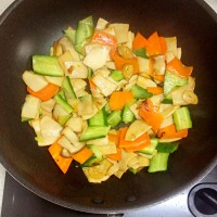 多彩杏鲍菇的做法图解11