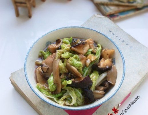 蚝油香菇白菜的做法