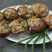 烤香菇串——冬季暖身的做法图解5