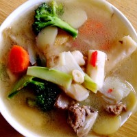 山药排骨蔬菜汤--冬季暖身的做法图解3