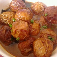 油面筋塞肉的做法图解4