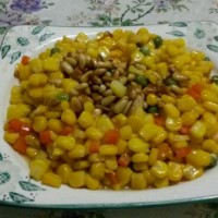 蜂蜜松仁玉米的做法图解7