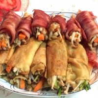 橘色厨房培根金针菇(菜卷)的做法图解8