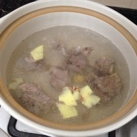 滋补羊腿汤的做法图解3