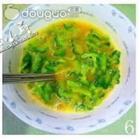 苦瓜煎蛋的做法图解6