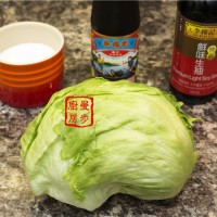 曼步厨房蚝油生菜的做法图解1