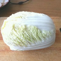 白菜肉丝汤年糕的做法图解2