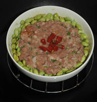 毛豆蒸肉饼的做法图解7