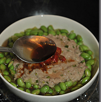 毛豆蒸肉饼的做法图解8