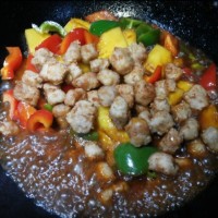 菠萝咕噜肉的做法图解4