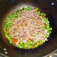 青椒番茄炒毛豆的做法图解8