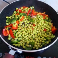 豆子炒肉的做法图解5