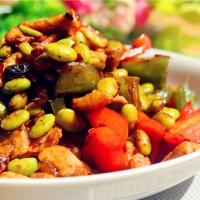豆子炒肉的做法图解10
