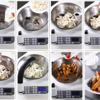 自动烹饪锅简单做红烧茭白的做法图解3