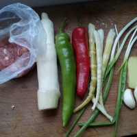 茭白肉丝的做法图解1