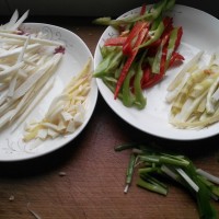 茭白肉丝的做法图解3