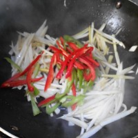 茭白肉丝的做法图解8