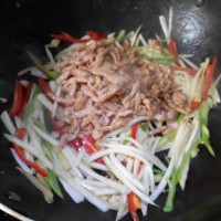 茭白肉丝的做法图解9