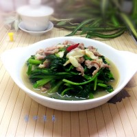 上汤菠菜箐选酱油试用的做法图解16