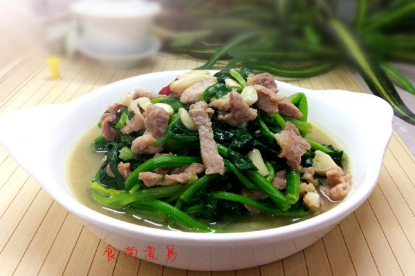 上汤菠菜【箐选酱油试用】的做法