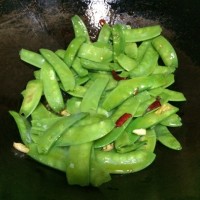 清炒荷兰豆的做法图解4