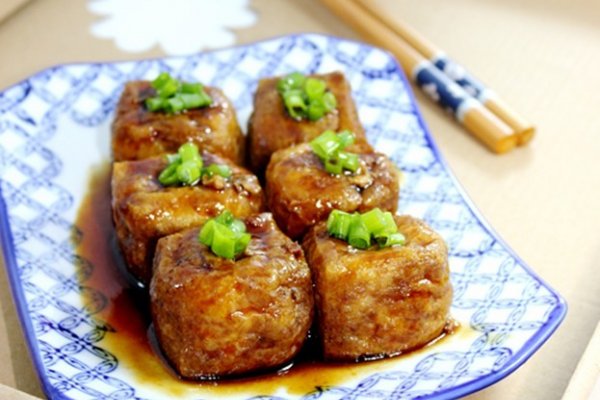 豆腐泡塞肉的做法