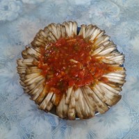 清蒸菊花茄子的做法图解1