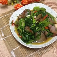 韭菜炒腊肉的做法图解9