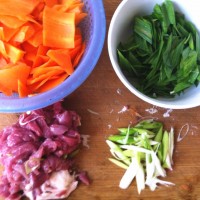 胡萝卜炒肉的做法图解2