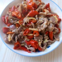 泡椒炒鸡胗的做法图解3