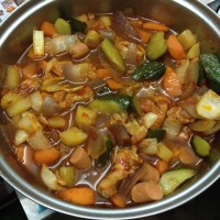 火腿焖锅的做法图解3