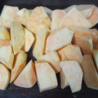 红薯枸杞汤的做法图解1