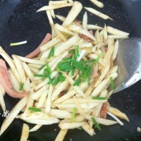 蚝香茭白炒火腿的做法图解10