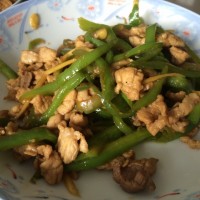 青椒炒肉丝的做法图解5