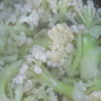 腊肉炒有机花菜的做法图解3