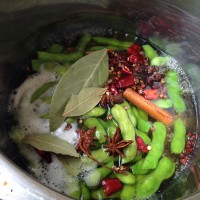 啤酒煮香辣毛豆的做法图解7