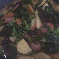 菠菜西红柿炖土豆的做法图解9