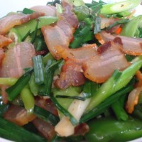 腊肉炒蒜苗的做法图解8