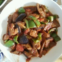番茄烧茄子的做法图解5