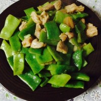 宽豆角炒肉的做法图解4