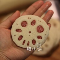 年菜常备炸藕盒 的做法图解4