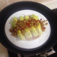 蒜蓉粉丝蒸娃娃菜的做法图解5
